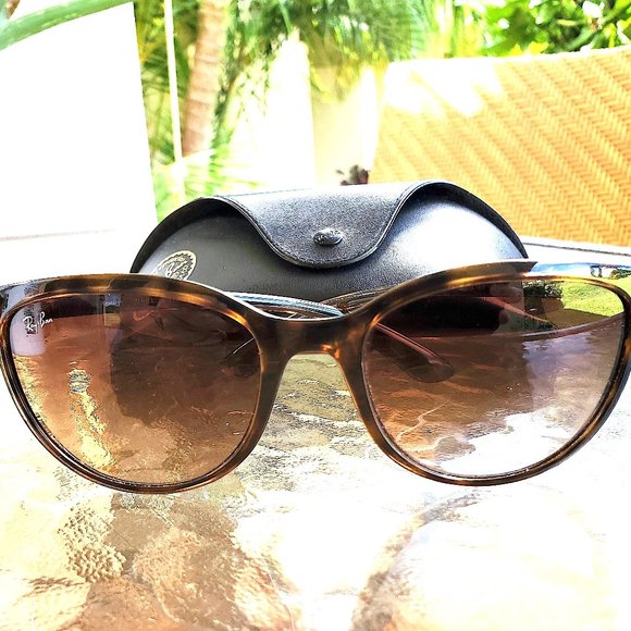 RayBan Accessories Rayban Womens Cat Eye Tortoise Sunglasses Lt